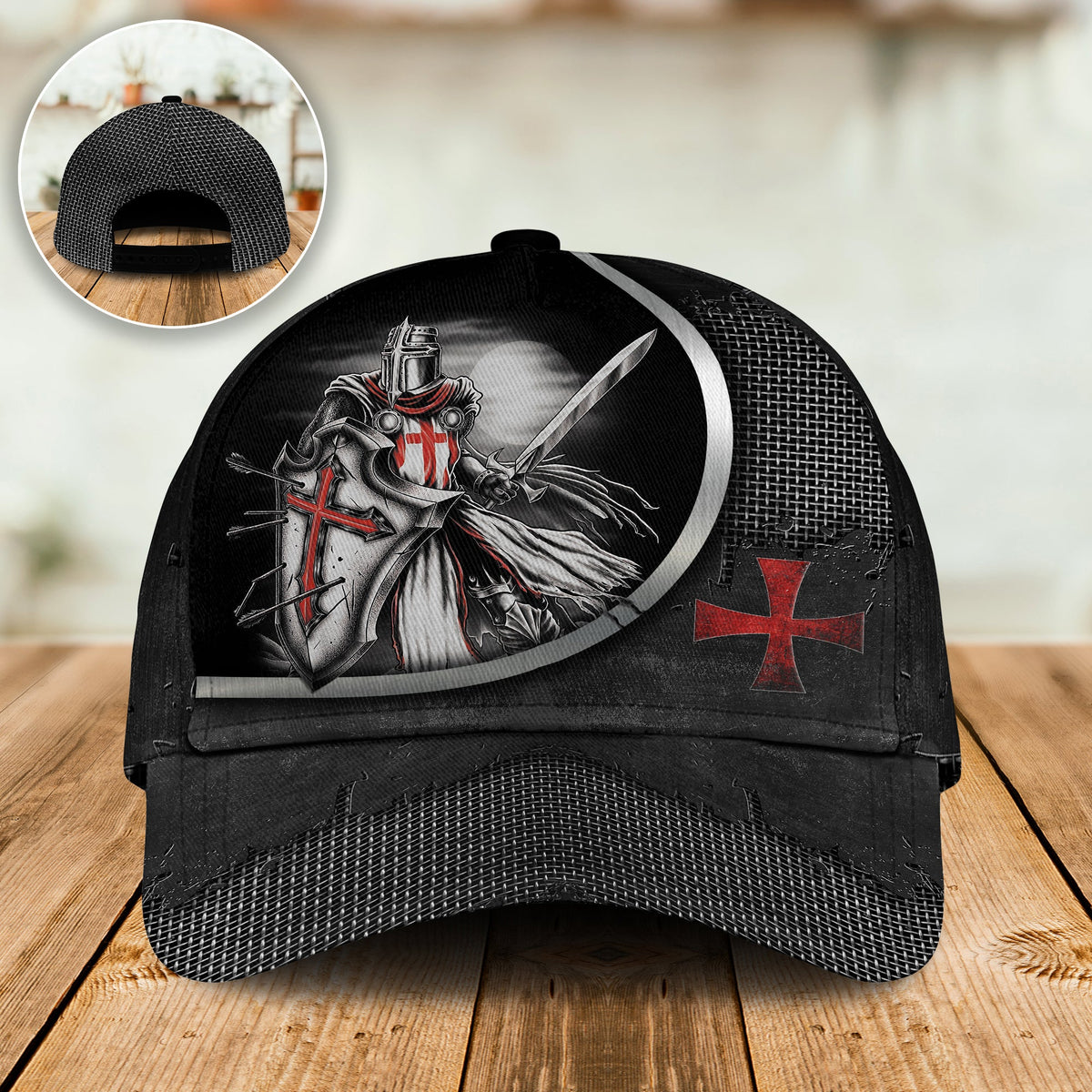Knights Templar Warrior Personalized 5 – Classic Cap
