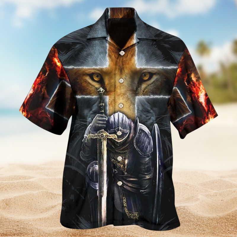 Warrior Of Christ Lion Cross Edition – Hawaiian Shirt
