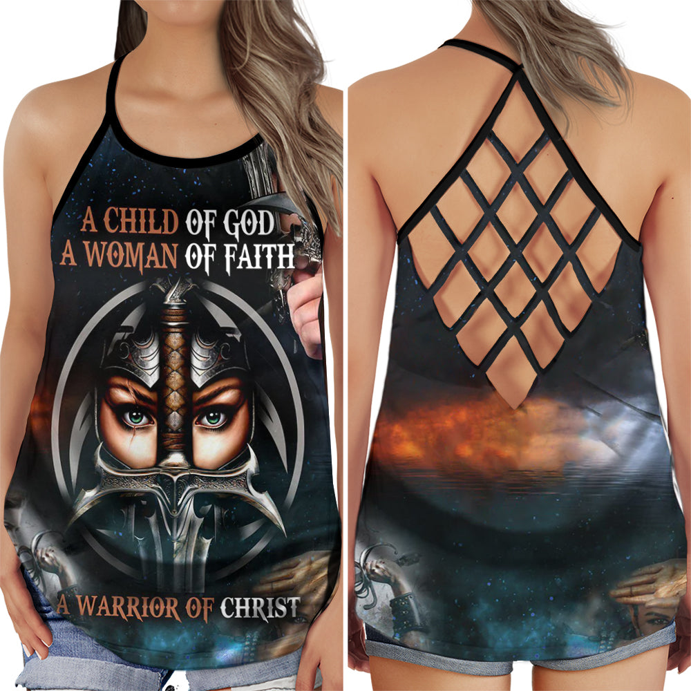Strong Woman Faith Statement - Hollow Tank Top