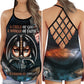S Warrior Of God Women You Are So Strong - Cross Open Back Tank Top - Owls Matrix LTD