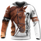 Horse Love Horse Brown For Ray - 3D Hoodie