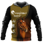 Horse Love Horse Green For Ray - 3D Hoodie