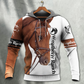 Horse Love Horse Brown For Ray - 3D Hoodie