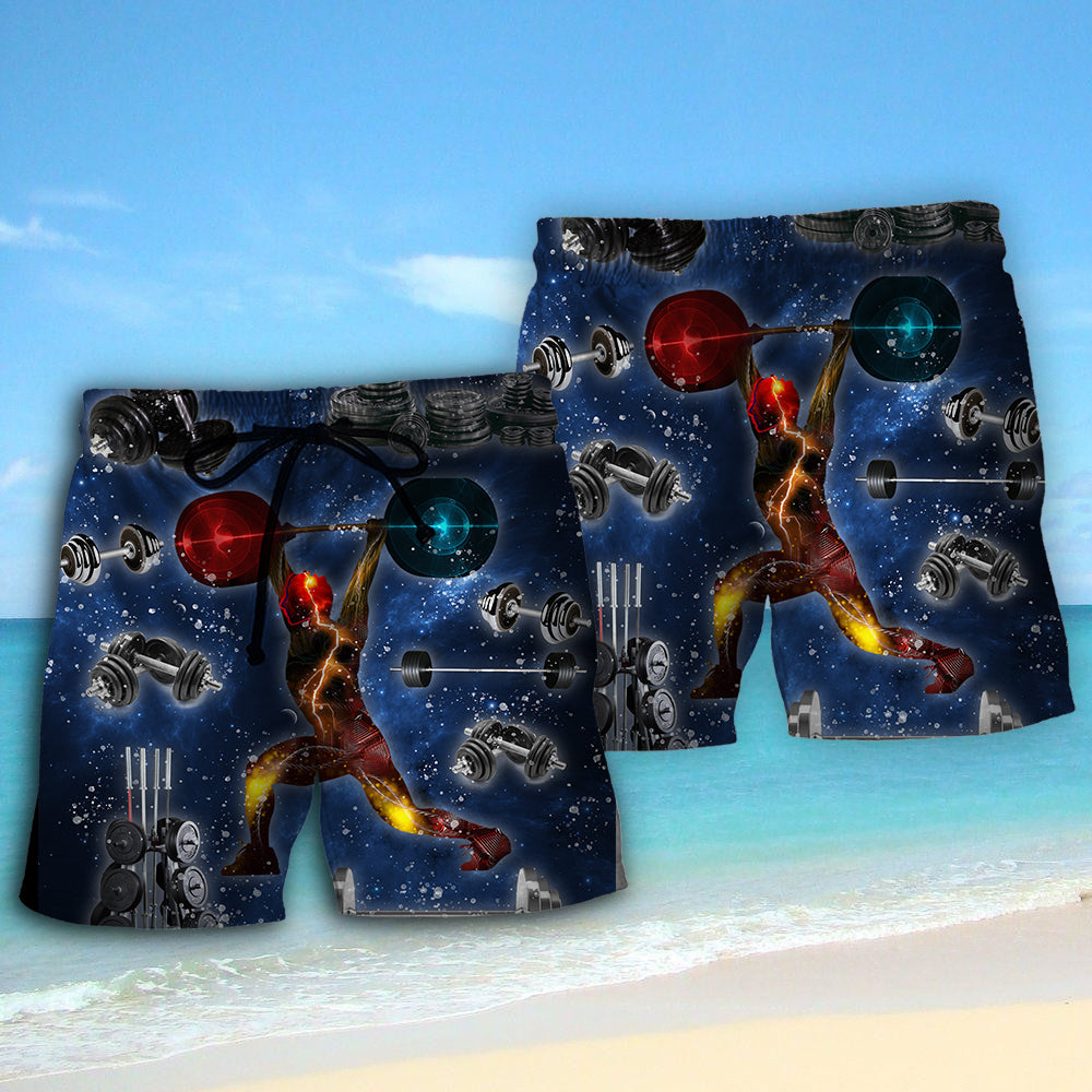 Weightlifting Strength Power Style – Beach Short