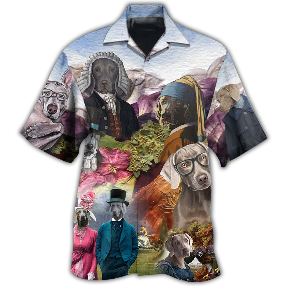Weimaraner Dog Modern Art Style - Hawaiian Shirt