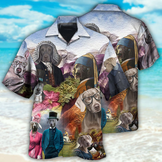 Weimaraner Artistic Upgrade Style – Hawaiian Shirt