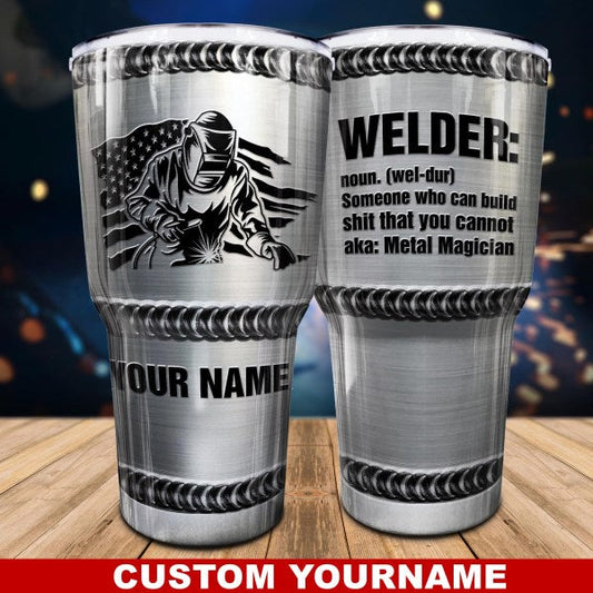 Welder Magician Personalized 20 Oz Tumbler For Travel Gifts