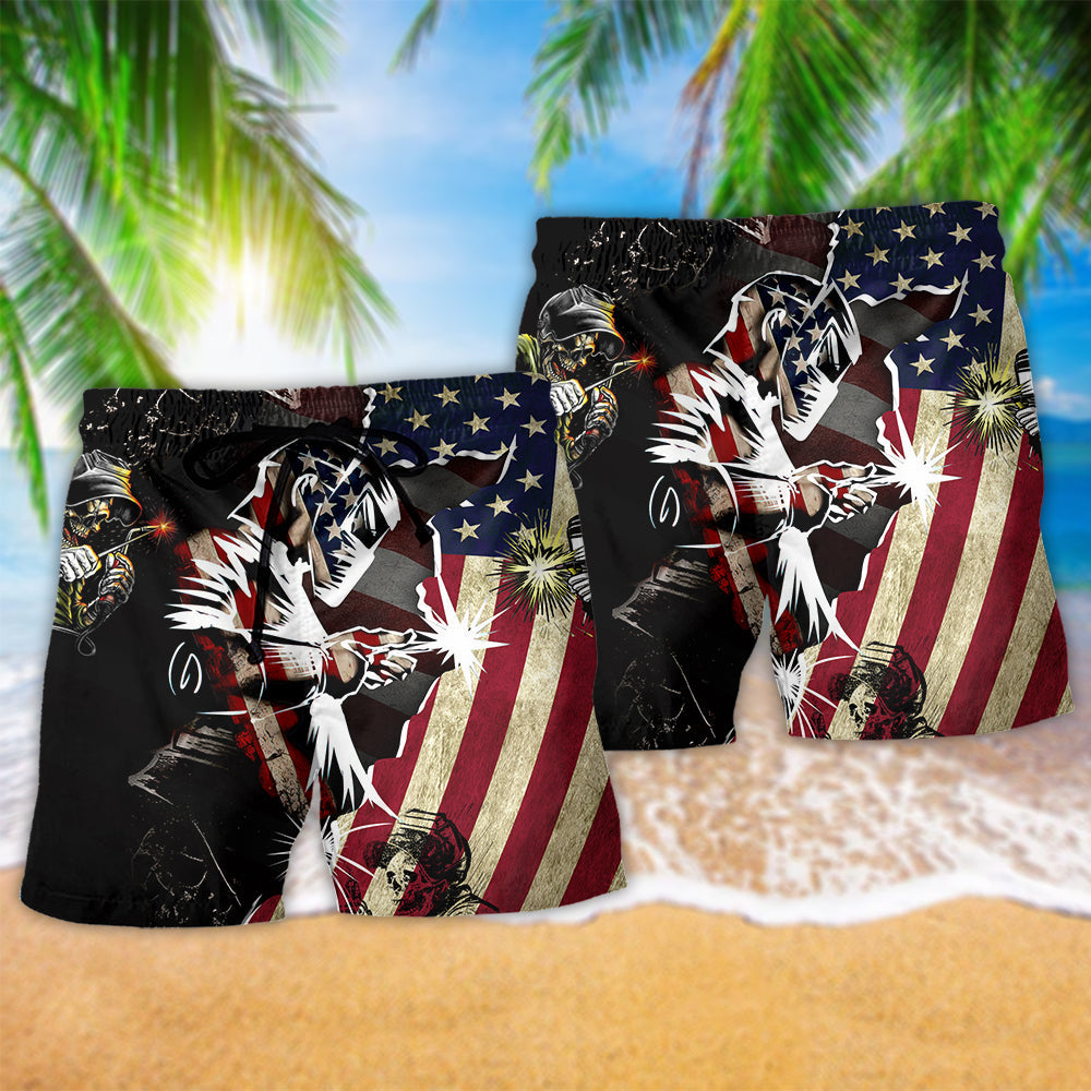 Welder Patriotic Cool Style – Beach Short