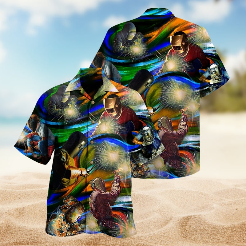 Welder Yes I Know I’m On Fire Let Me Finish This Weld Limited Edition – Hawaiian Shirt