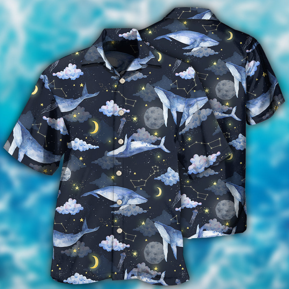 Whale Night Sky Style – Hawaiian Shirt