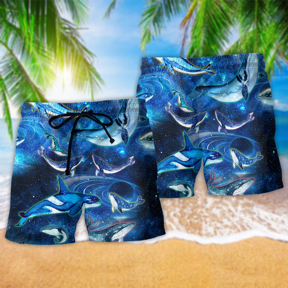 Fantasy Space Whale Dream – Beach Short