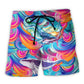 Colorful Whale Love Ocean – Beach Short