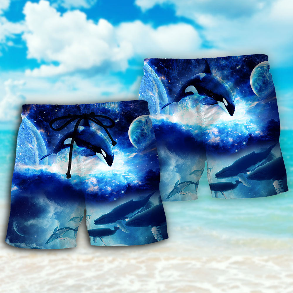 Blue Whale Galaxy Fantasy – Beach Short