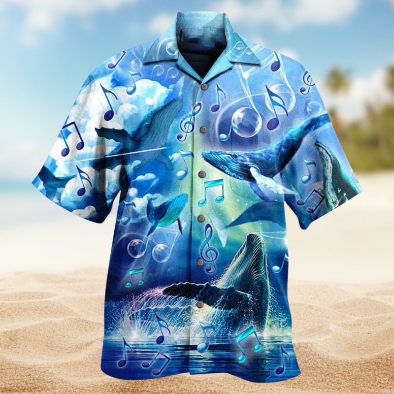 Whales Melody Of The Blue Sea Edition – Hawaiian Shirt