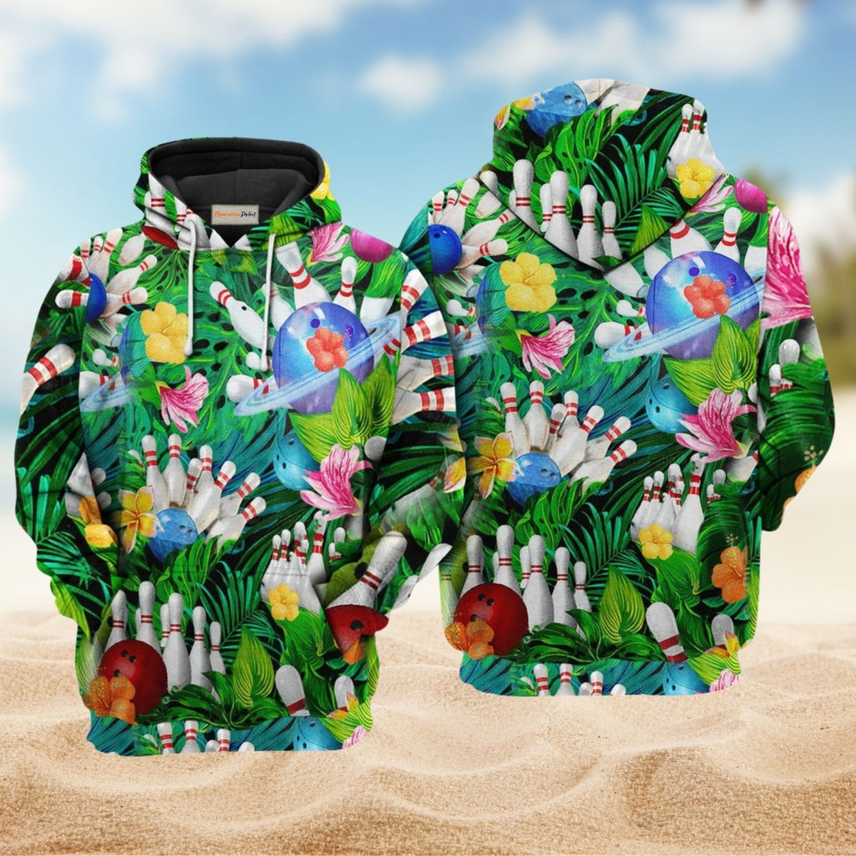 What Happens At Bowling Quote - 3D Hoodie