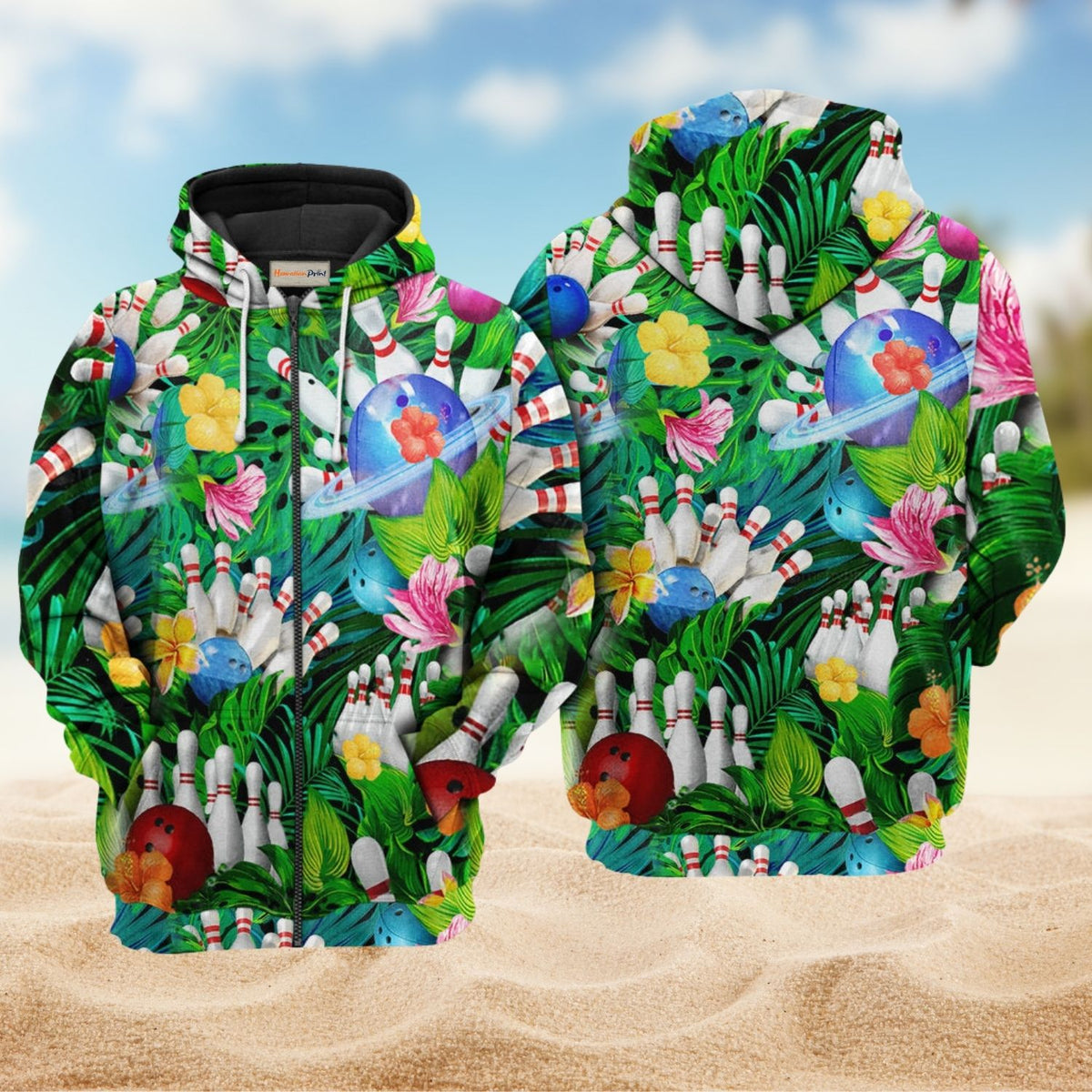 What Happens At Bowling Quote - 3D Hoodie
