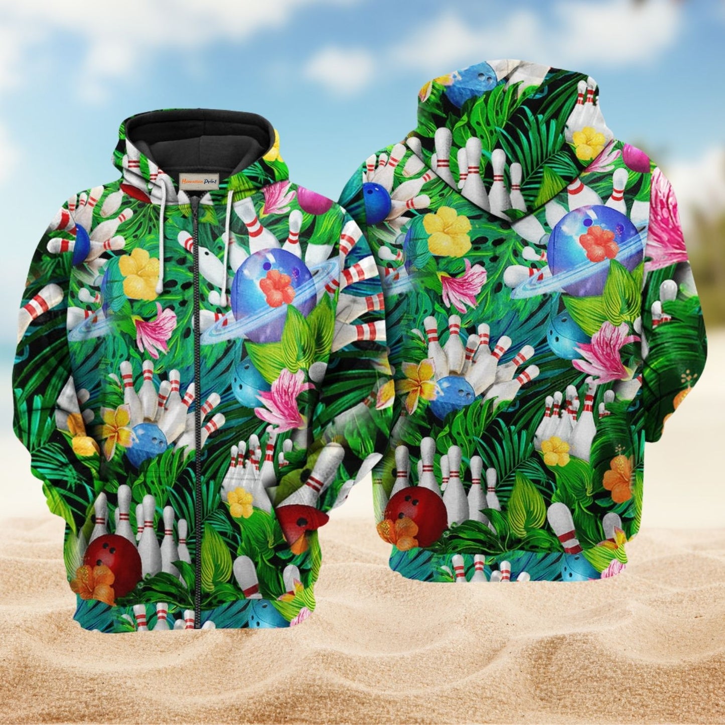 What Happens At Bowling Quote - 3D Hoodie