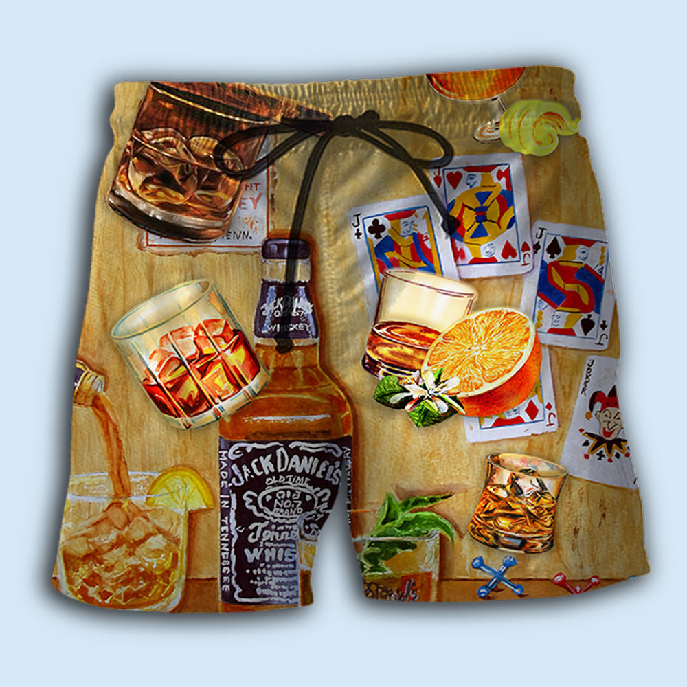 Whiskey Poker Classic Style – Beach Short
