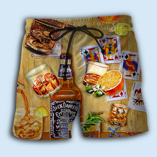 Whiskey Poker Classic Style – Beach Short