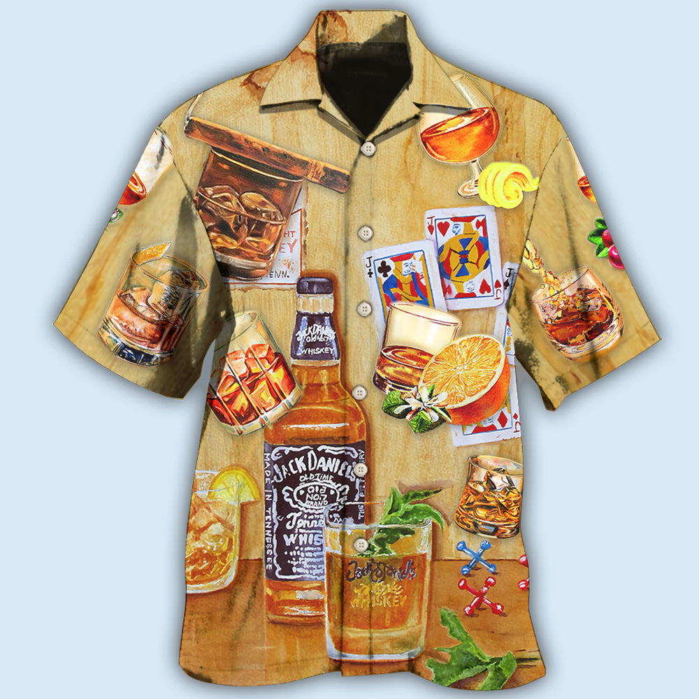 Whiskey Wine Basic Style – Hawaiian Shirt