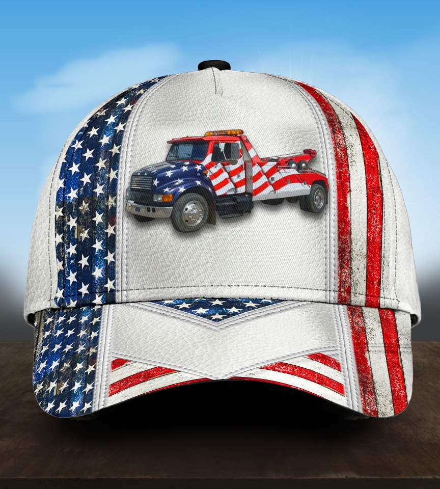 White American Tow Truck – Classic Cap