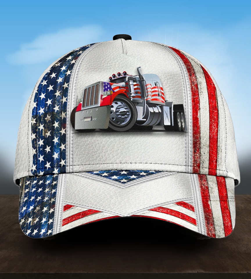 White American Truck Driver Style – Classic Cap