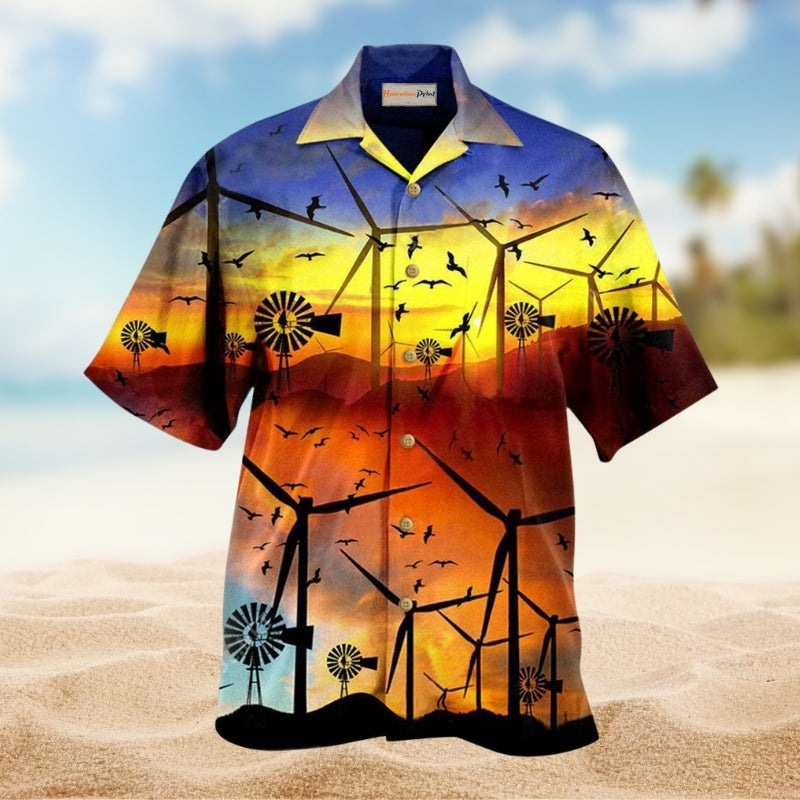 Wind Turbines A Green Planet Is A Clean Planet Limited Edition – Hawaiian Shirt