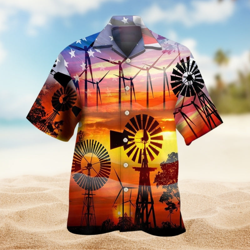 Wind Turbines Love It Limited Edition – Hawaiian Shirt