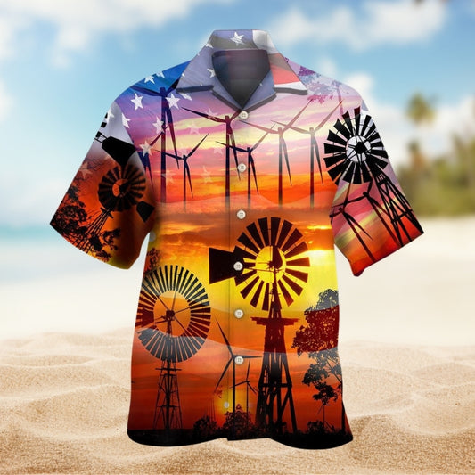 Wind Turbines Love It Limited Edition – Hawaiian Shirt