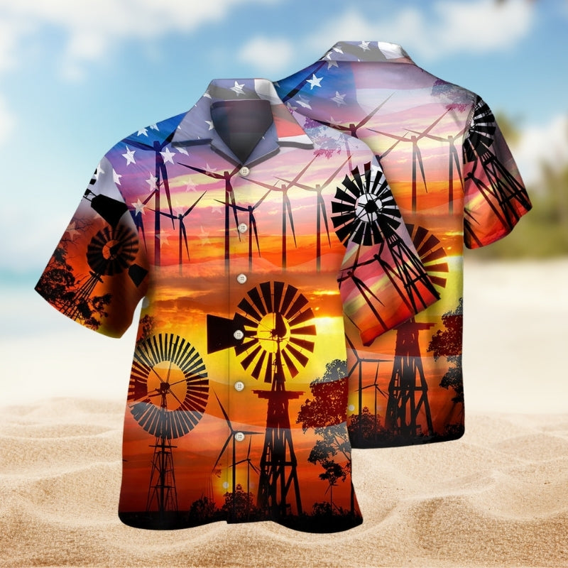 Wind Turbines Love It Limited Edition – Hawaiian Shirt