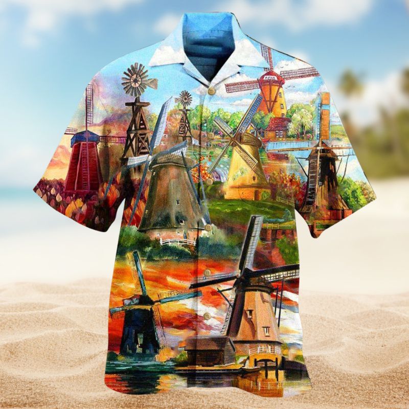 Windmill Peaceful Scenery Edition – Hawaiian Shirt