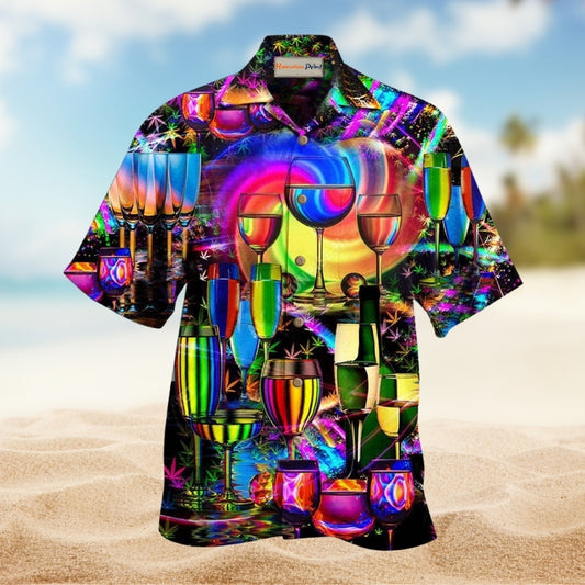 Wine Do Something To Stay Happy And Chill Limited Edition – Hawaiian Shirt