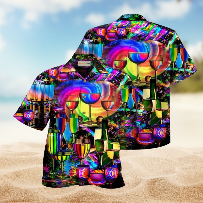 Wine Do Something To Stay Happy And Chill Limited Edition – Hawaiian Shirt