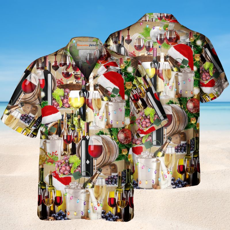 Wine For A Christmas Night Style – Hawaiian Shirt