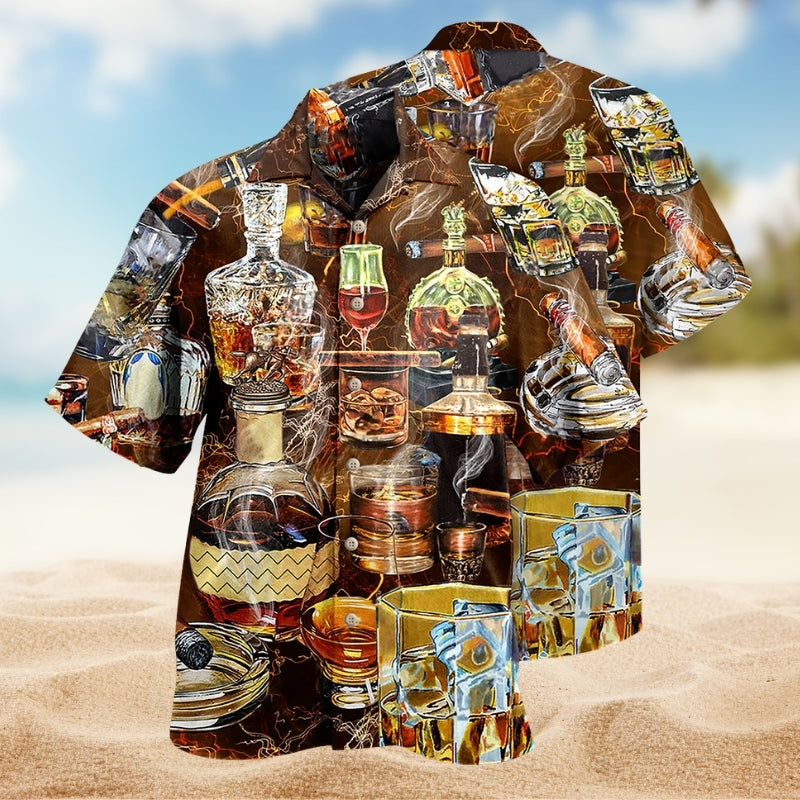 Wine Happiness Is The Key Limited Edition – Hawaiian Shirt