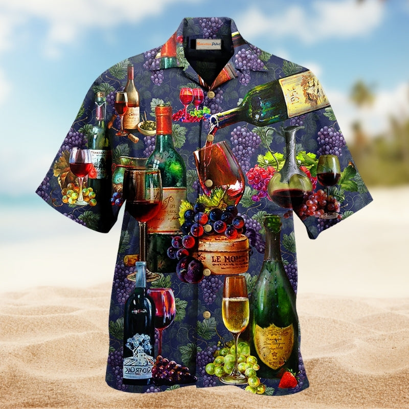 Wine Life Is Better With A Glass Of Wine Limited Edition – Hawaiian Shirt