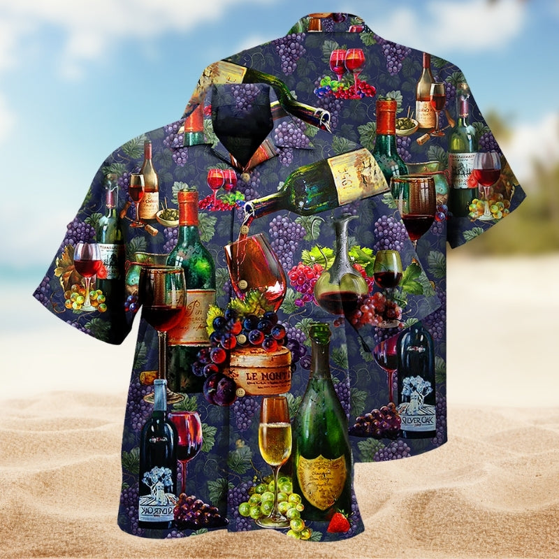 Wine Life Is Better With A Glass Of Wine Limited Edition – Hawaiian Shirt
