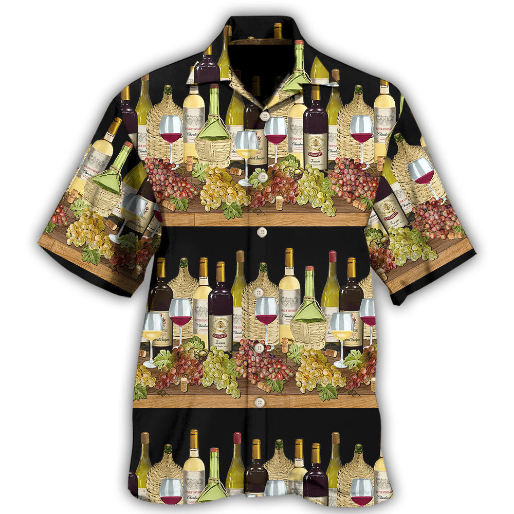 Wine Tasting Stripe Pattern - Hawaiian Shirt