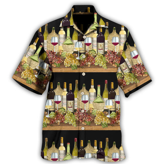 Wine Tasting Stripe Pattern - Hawaiian Shirt
