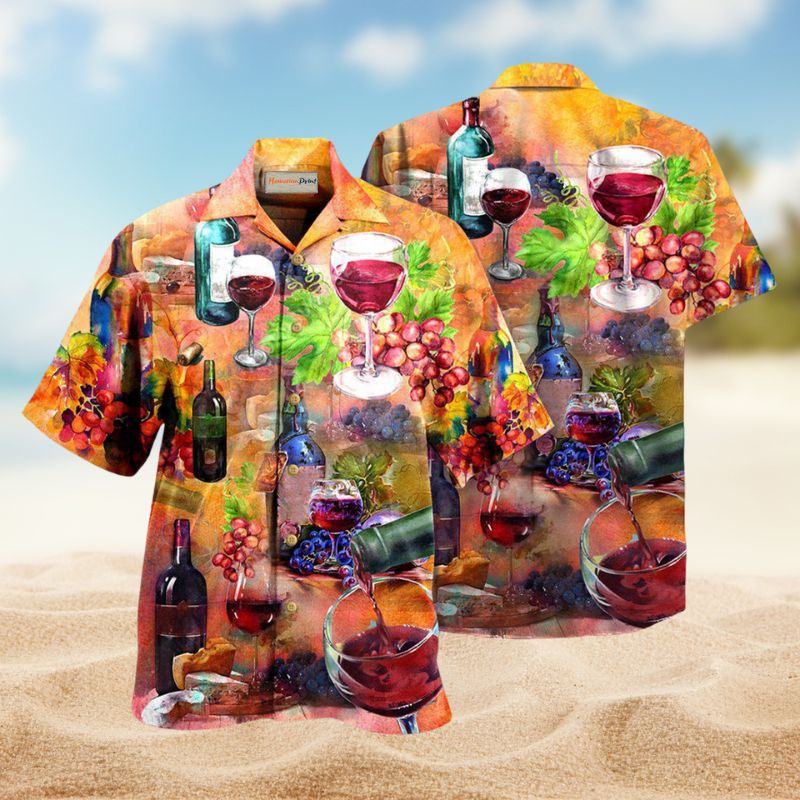 Wine Working From Nine To Wine Style – Hawaiian Shirt