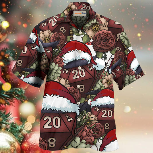 Witch D20 Dice Christmas Vibe Fantasy Style - Hawaiian Shirt
