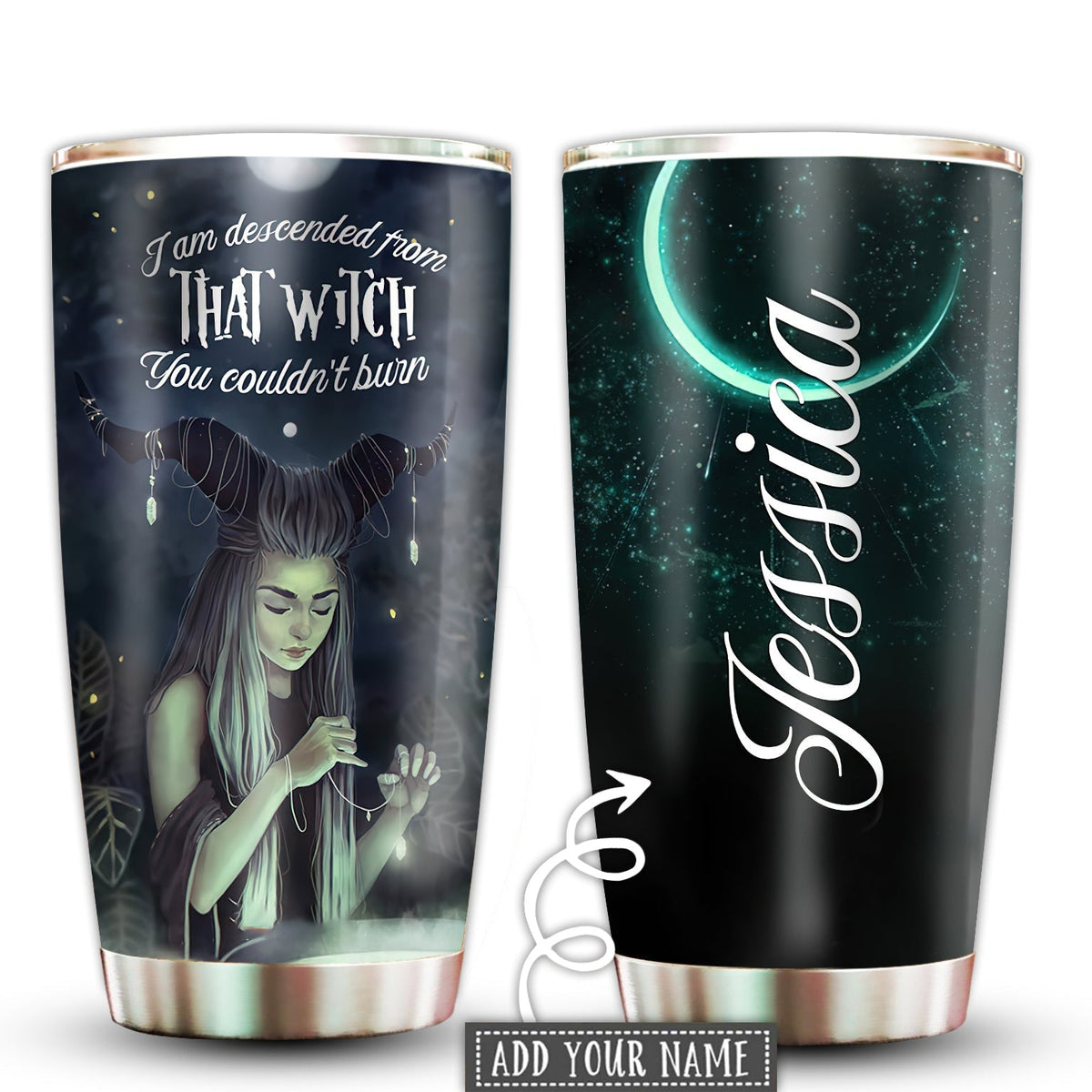 Witch Witchy Fire Personalized 20 Oz Tumbler