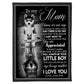 Wolf Endless Family Love Mother 50 x 60 Inch Flannel Blanket For Cozy Bedroom And Sofa Decor