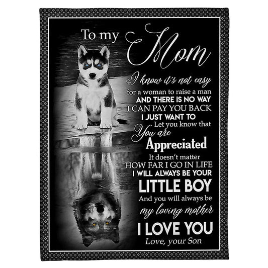 Wolf Endless Family Love Mother 50 x 60 Inch Flannel Blanket For Cozy Bedroom And Sofa Decor