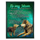 Wolf Lifelong Love Message 50 x 60 Inch Flannel Blanket For Cozy Bedroom And Sofa Decor