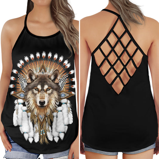 Cool Wolf Wild Spirit Vibes - Hollow Tank Top