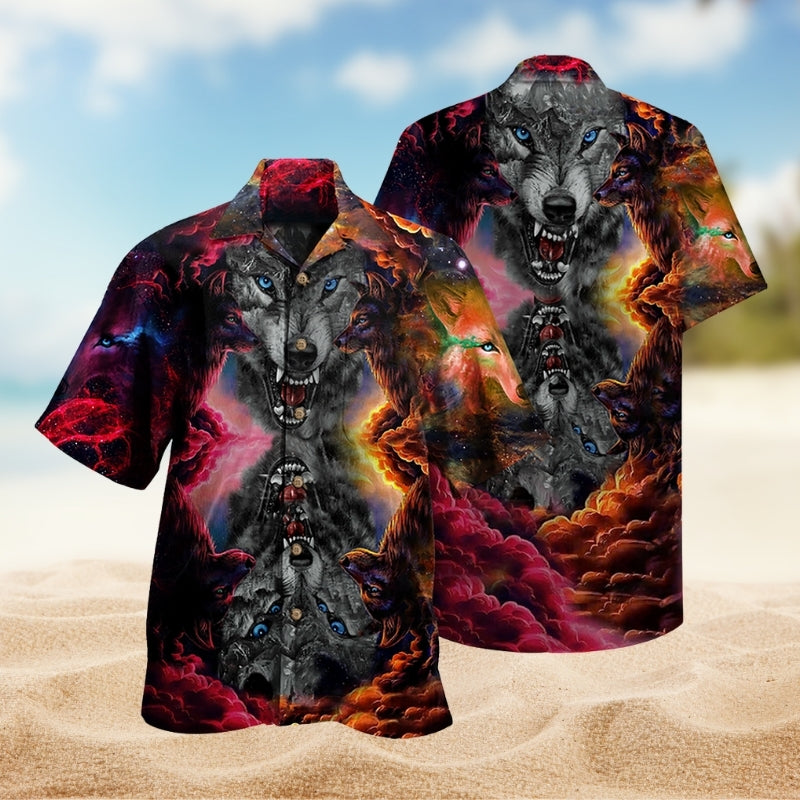 Wolf Loves Darkness Limited Edition – Hawaiian Shirt