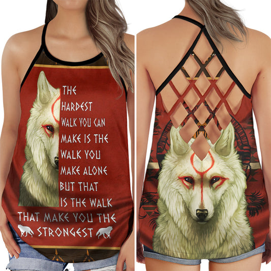 Wolf Strength Power Spirit - Hollow Tank Top