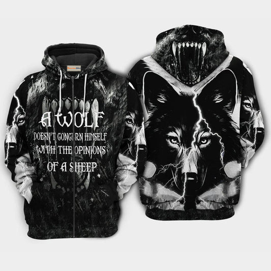Wolf Opinions Of A Sheep Quote – 3D Hoodie