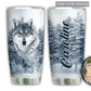 Wolf Pine Tree Snow Personalized 20 Oz Tumbler